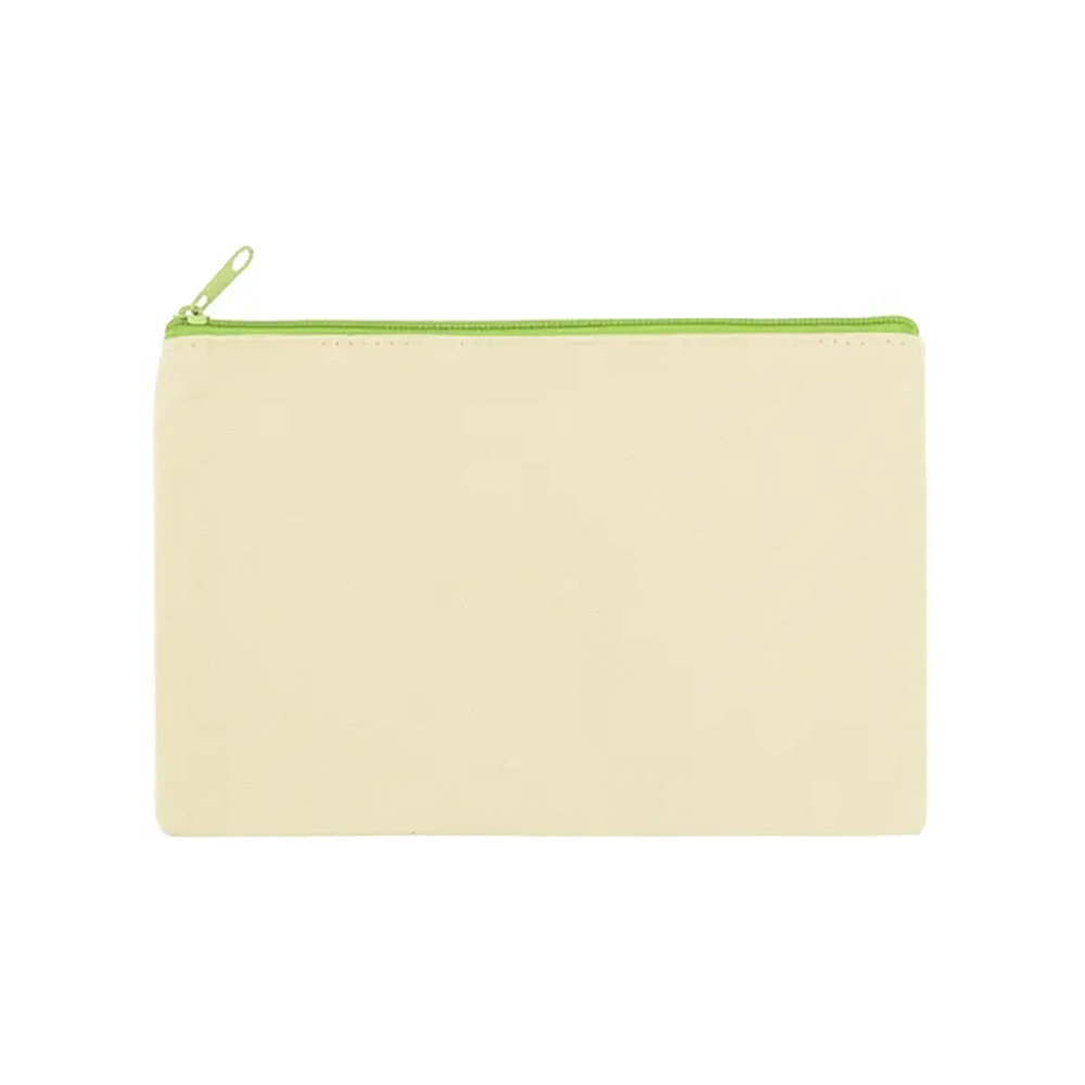 Zippered Cotton Canvas Pouch 4