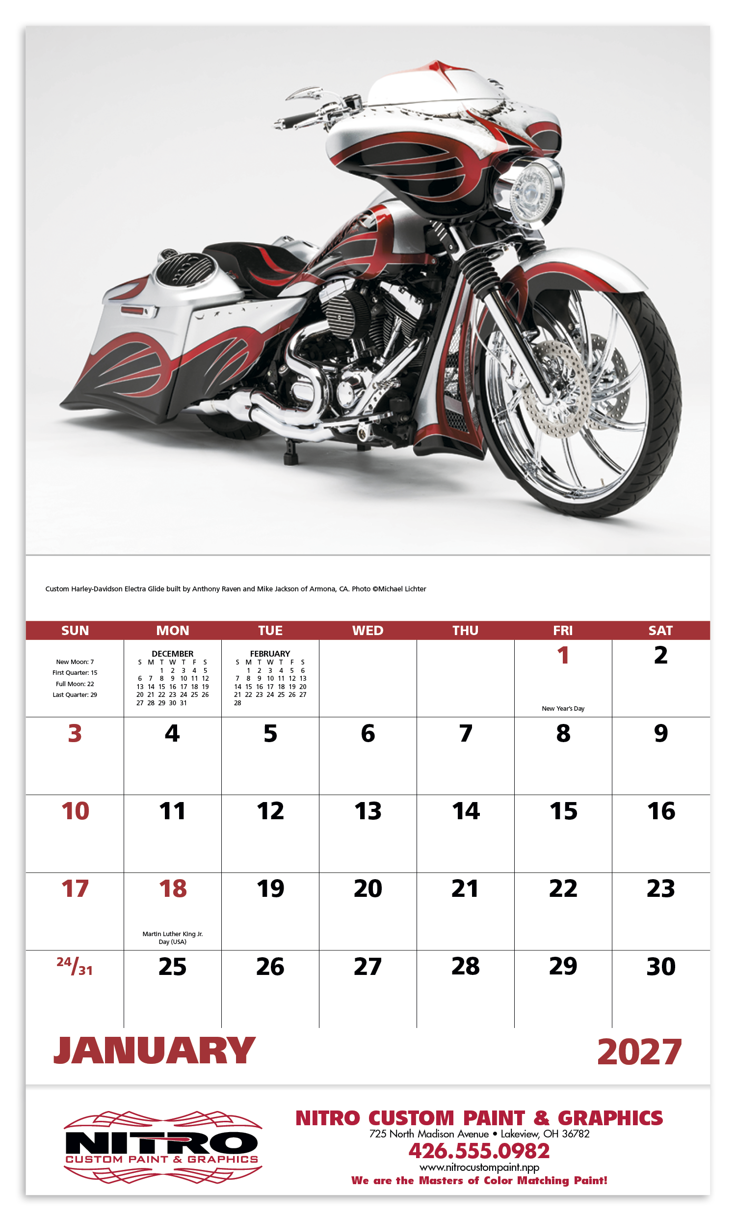 Good Value™ Motorcycles - Stapled Calendar 14