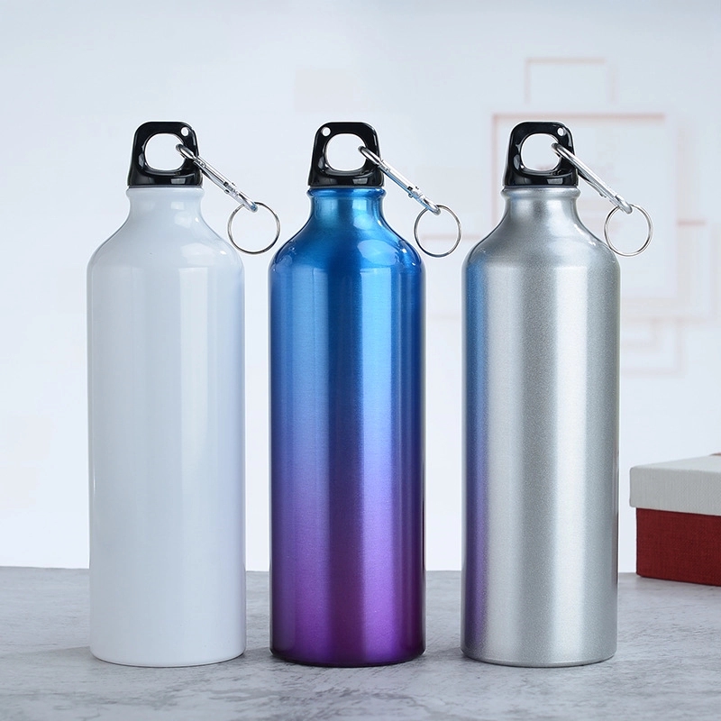 25 Oz. Aluminum Water Bottle w/ Carabiner & Twist Cap, custom water bottle with logo imprint 1