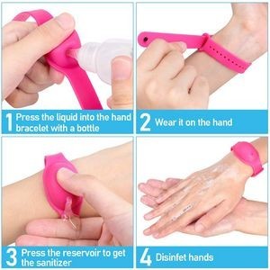 Adjustable Oval Shaped Sanitizer Wristband Dispenser 23