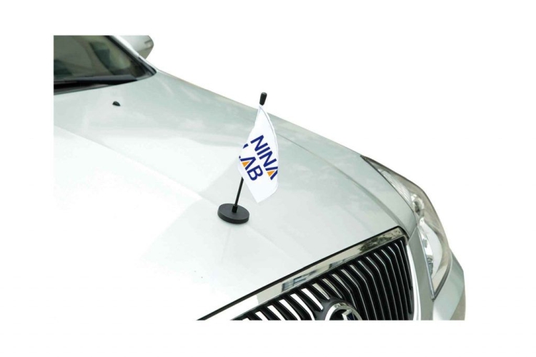 5.5"x8.25" Stationary Double-Sided Magnetic Car Hood Flag 1
