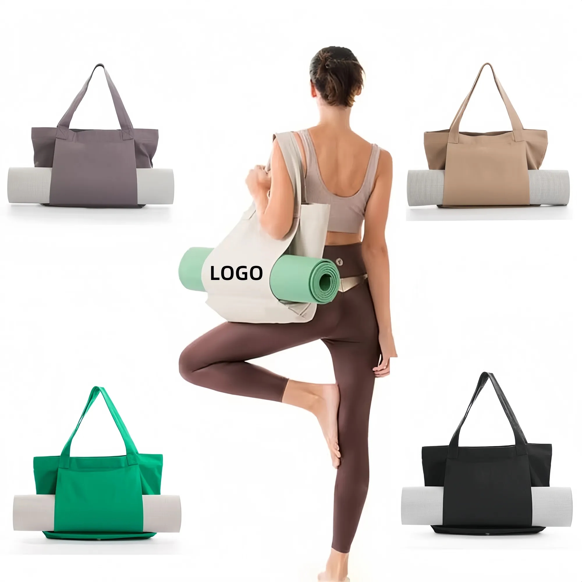 Yoga Pilates Mat Bag Canvas Handbag 1