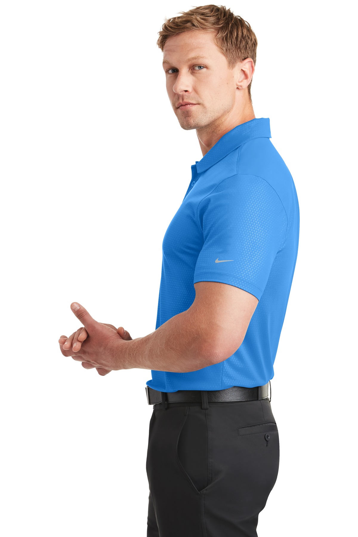 Nike Dri-FIT Embossed Tri-Blade Polo. 838964 3