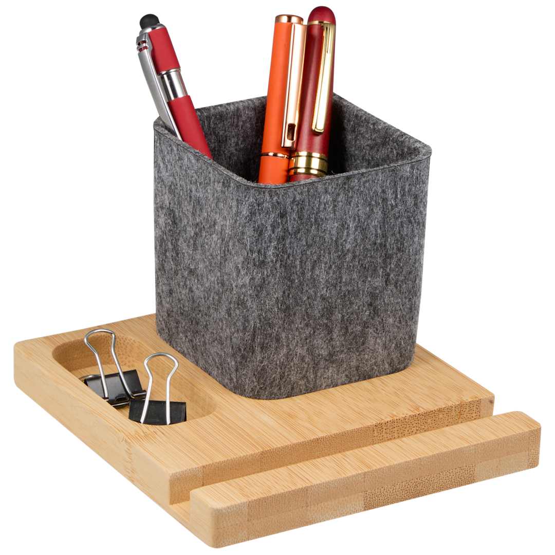 Recycled Felt & Bamboo Pen Holder 51