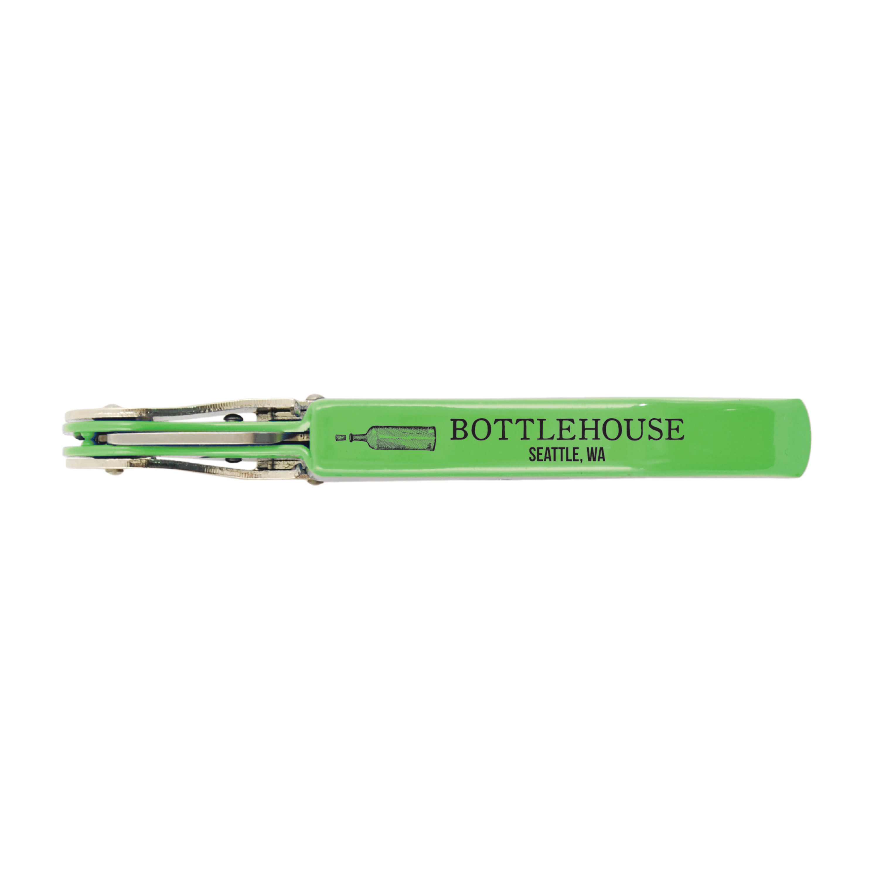 Truetap™ Lime Green Double Hinged Waiter's Corkscrew 1