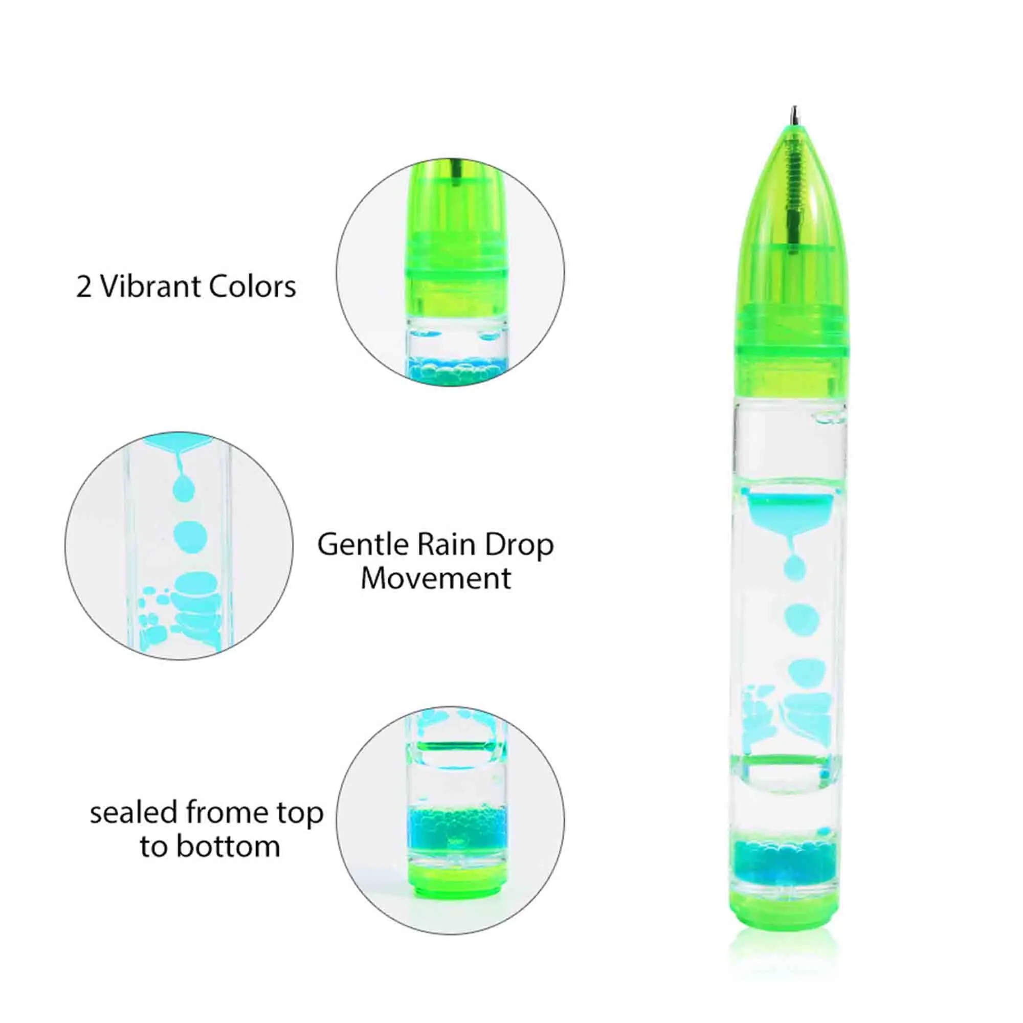 Multi Colored Liquid Motion Bubbler Pen 4