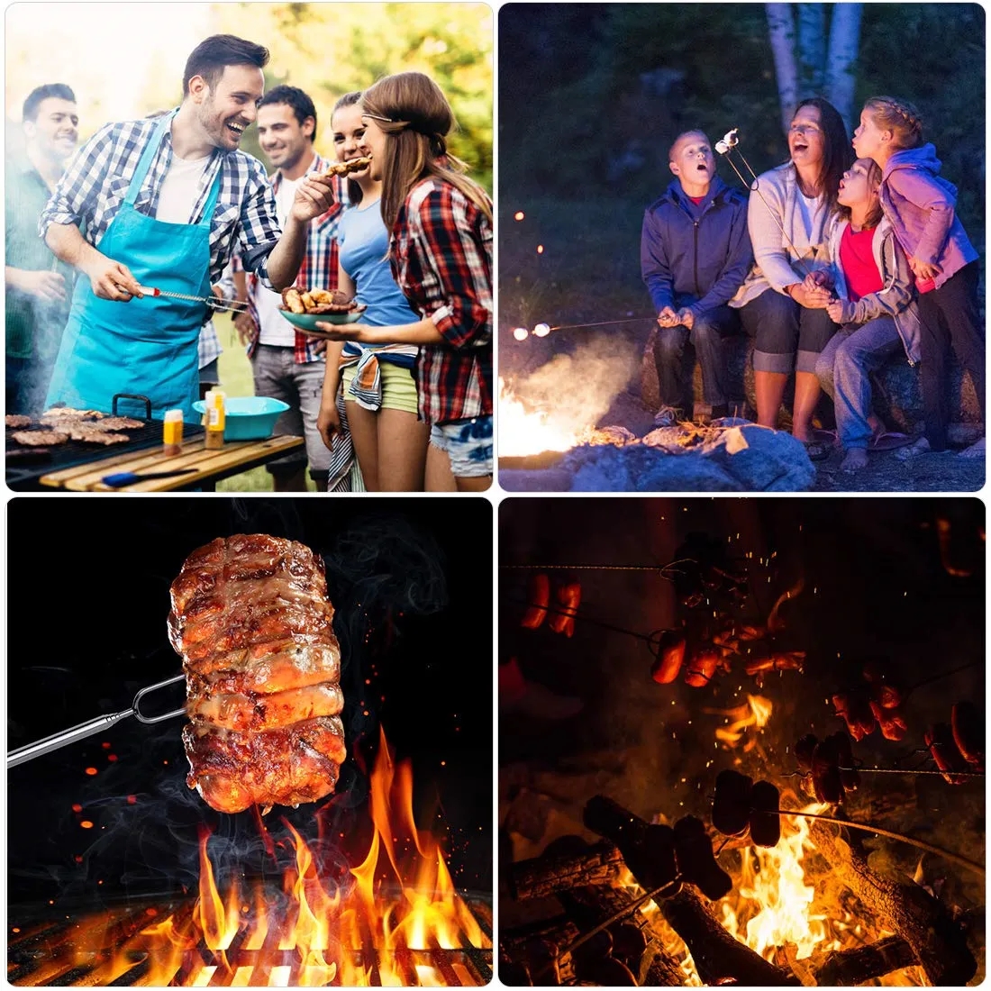 Stainless Steel Bbq Sticks 4