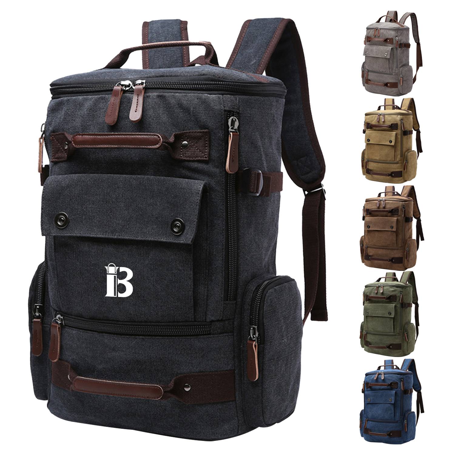 Canvas Large Capacity Travel Backpack 17