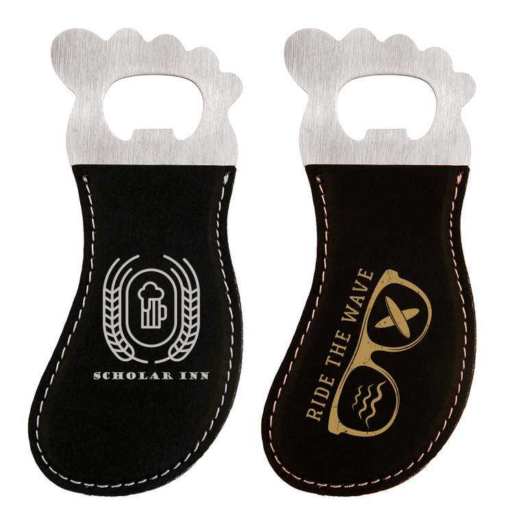 Cute Foot Shape Leatherette Bottle Opener 6
