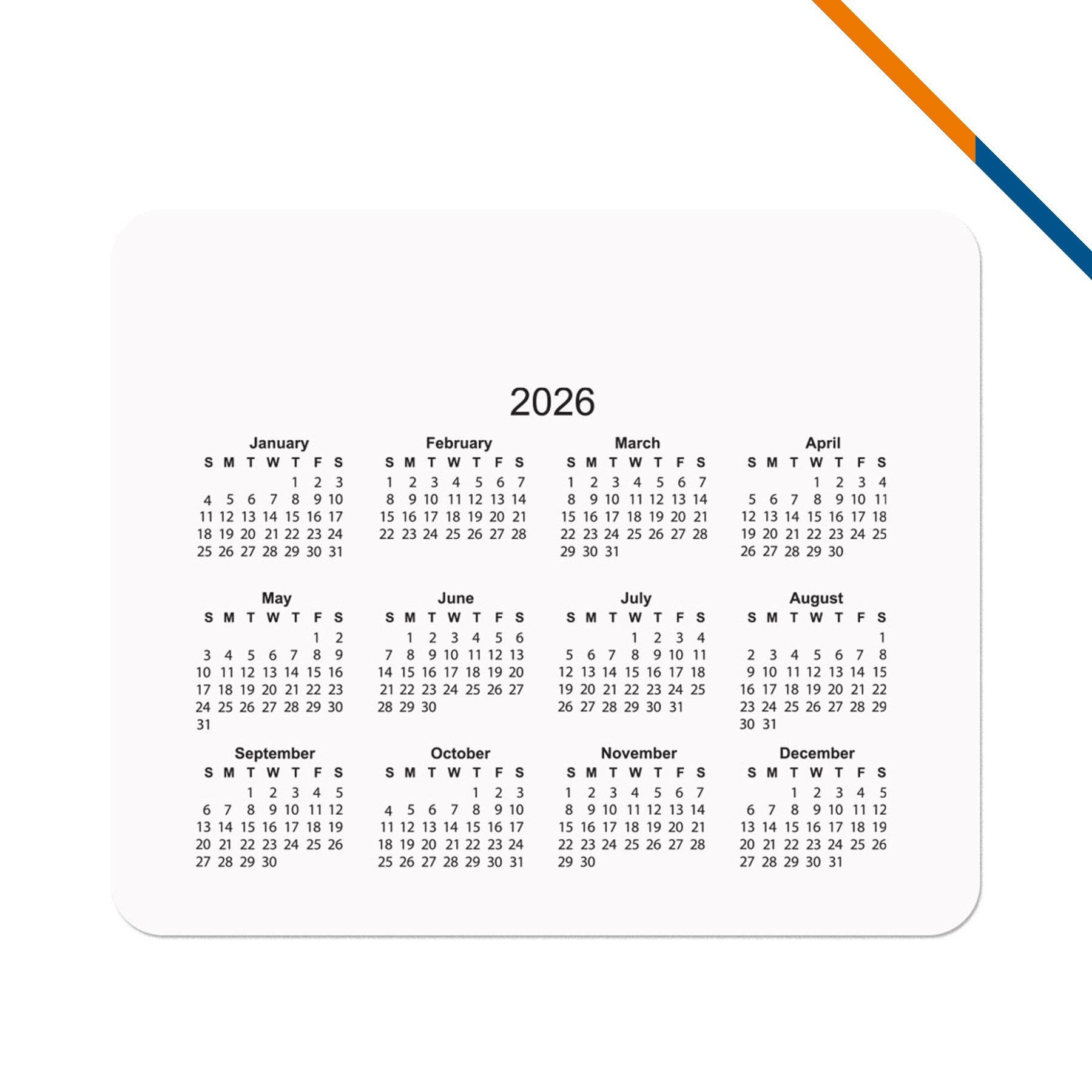 Nular Calendar Mouse Pad 6