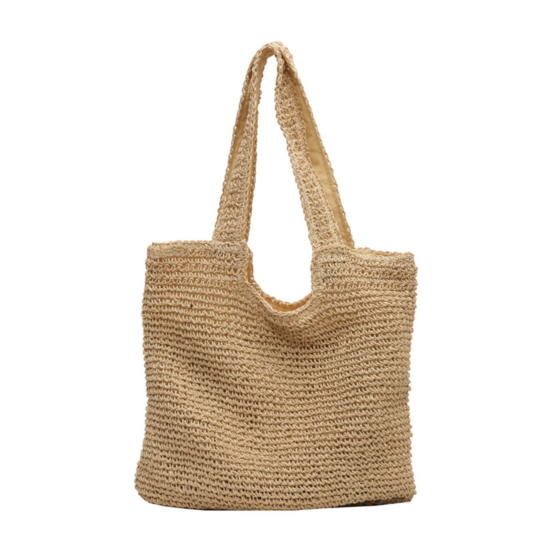 Women Large Straw Beach Bag 6
