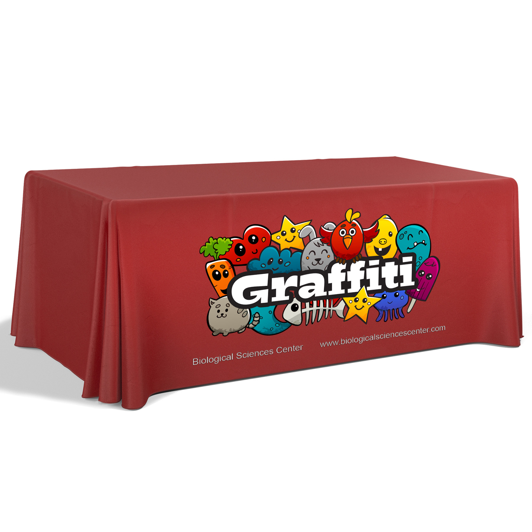 6' Premium Draped Standard Table Cover(Full Color Dye Sublimation) 14