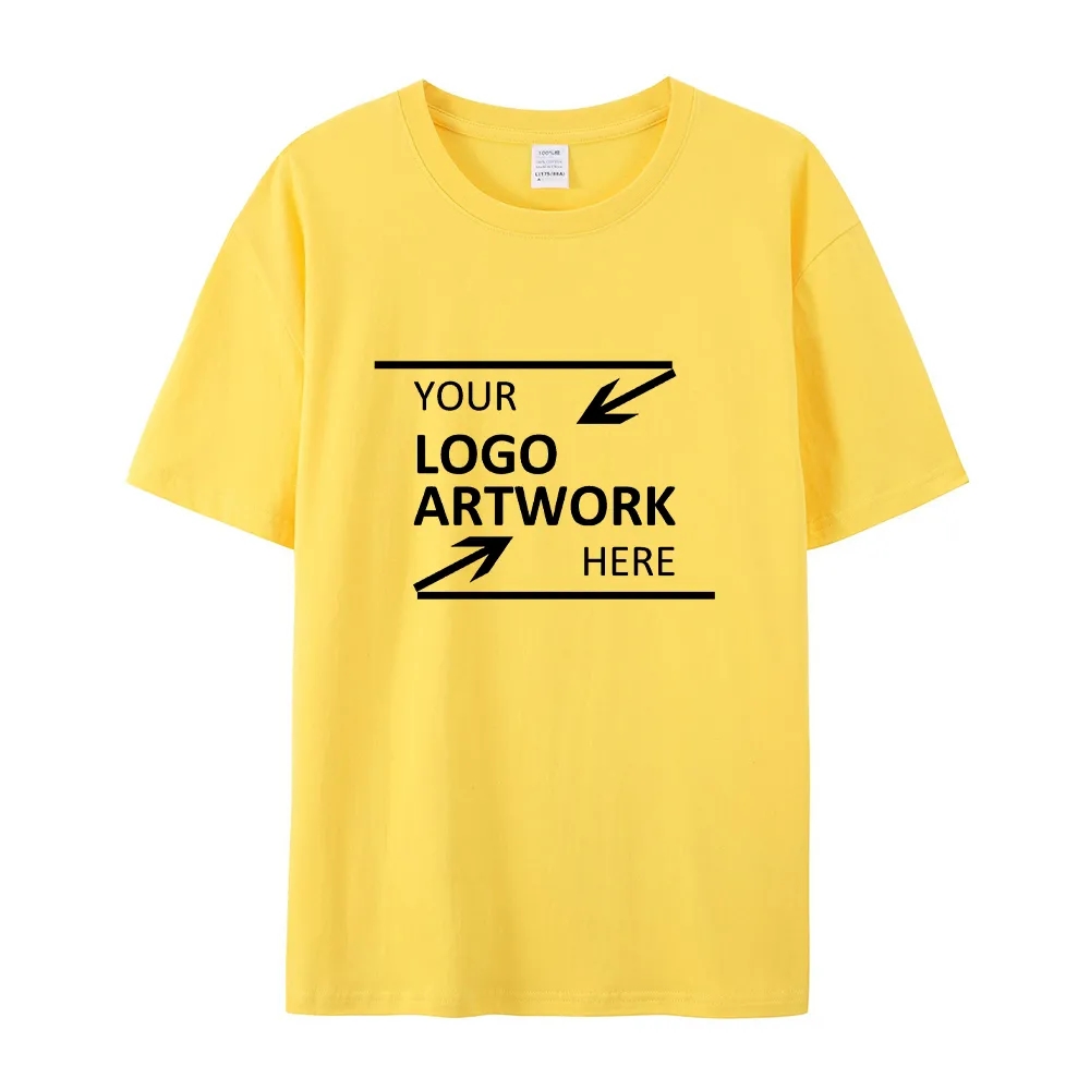 Custom 180g Cotton Tshirts Wholesale Bulk Blank Mens Tee For Printing 6