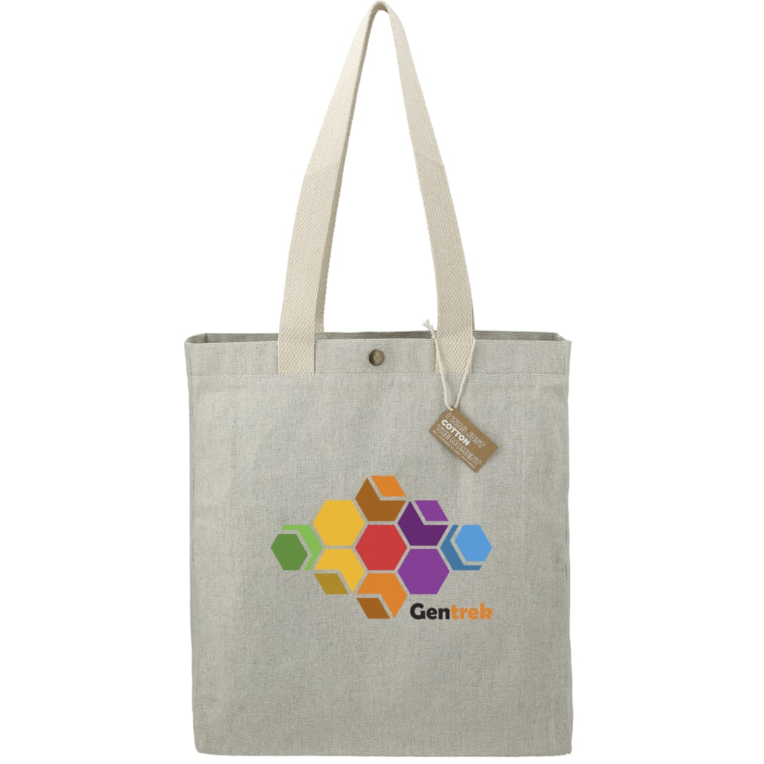 Repose 10oz Recycled Cotton Box Tote w/Snap 11