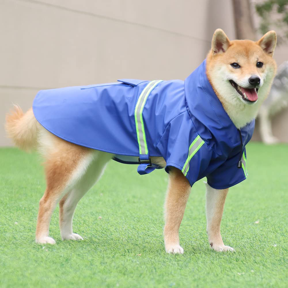 Dog Raincoat Poncho For Small To X-Large And Puppies 11