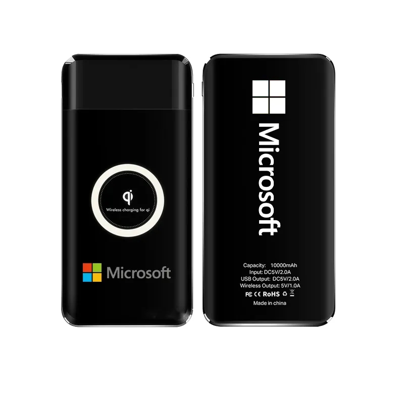 Portable battery 10000mAh Qi wireless cell phone Charger 6