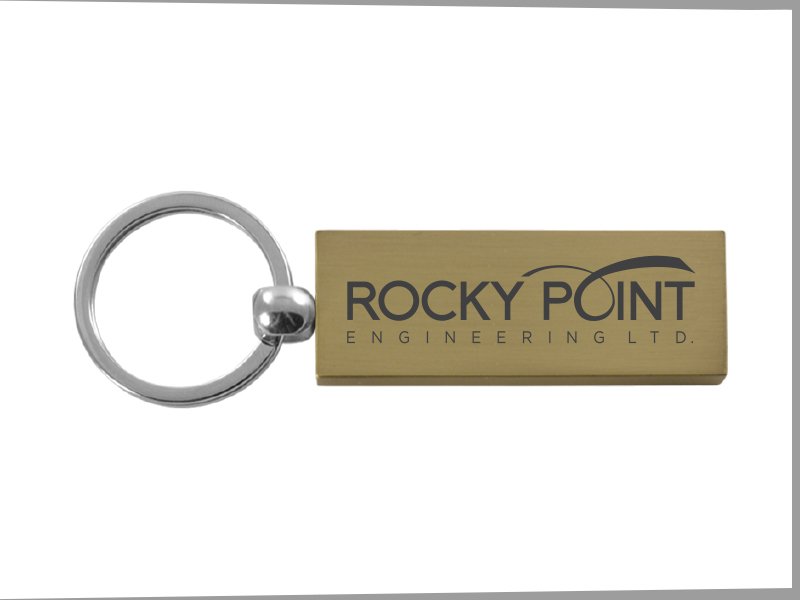 Executive Rectangle Key Chain