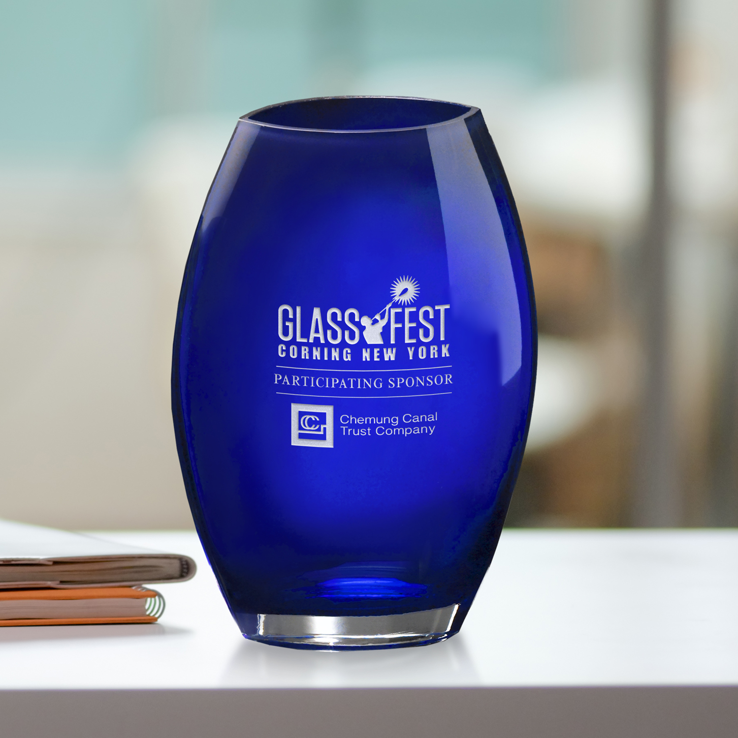 Cobalt Oval Vase 4