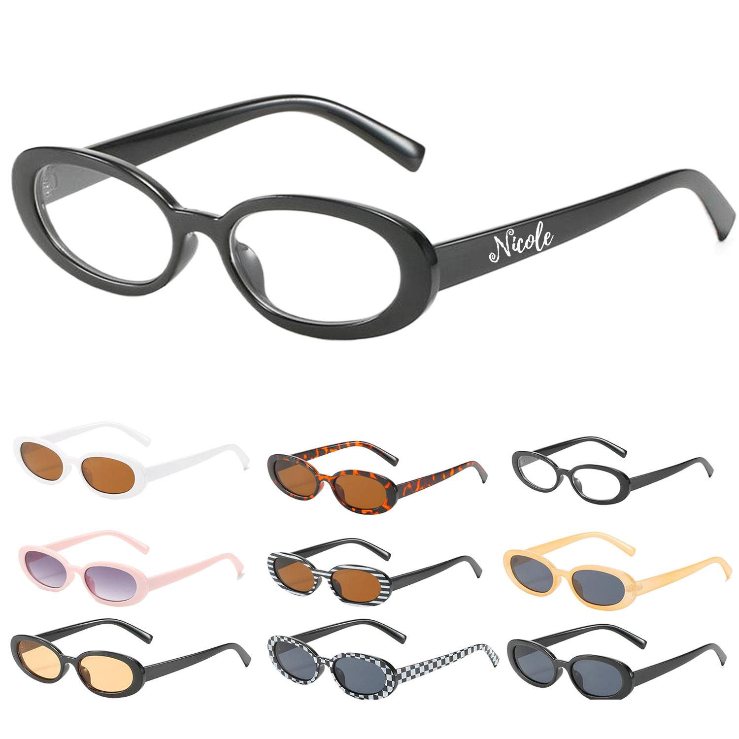 Unisex Polarized Retro Oval Sunglasses for Driving 6