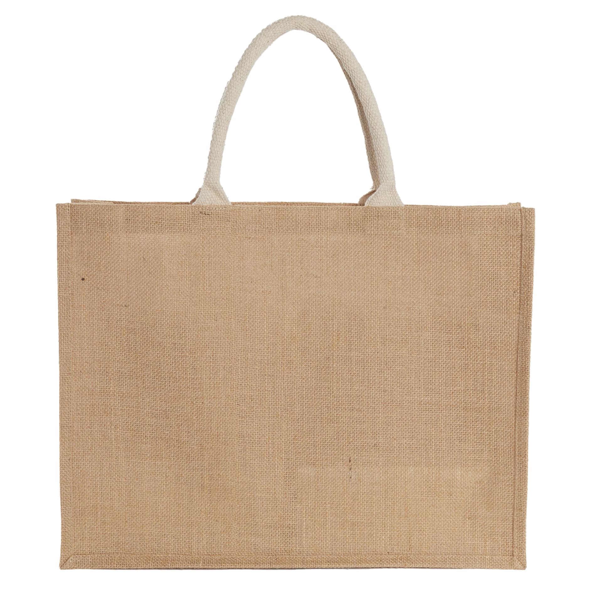 Jute Shopper Tote with Recycled Cotton Pocket, custom tote bag with logo imprint 75