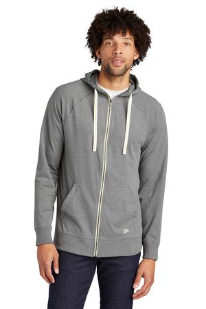 Sueded Cotton Blend Full-Zip Hoodie