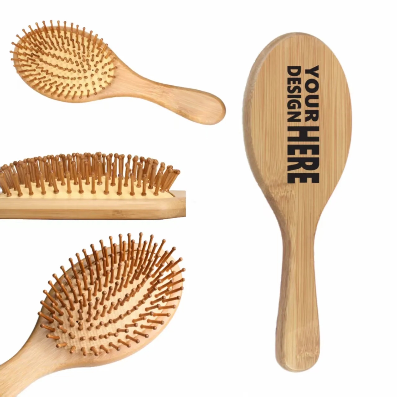 Personalized Engraved Wooden Air Cushion Hair Brush