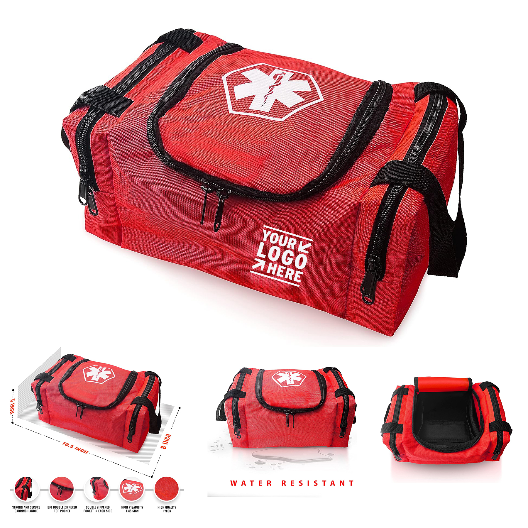 Fire Fighter Nurse First Aid Responder EMS Emergency Medical Trauma Bag EMT