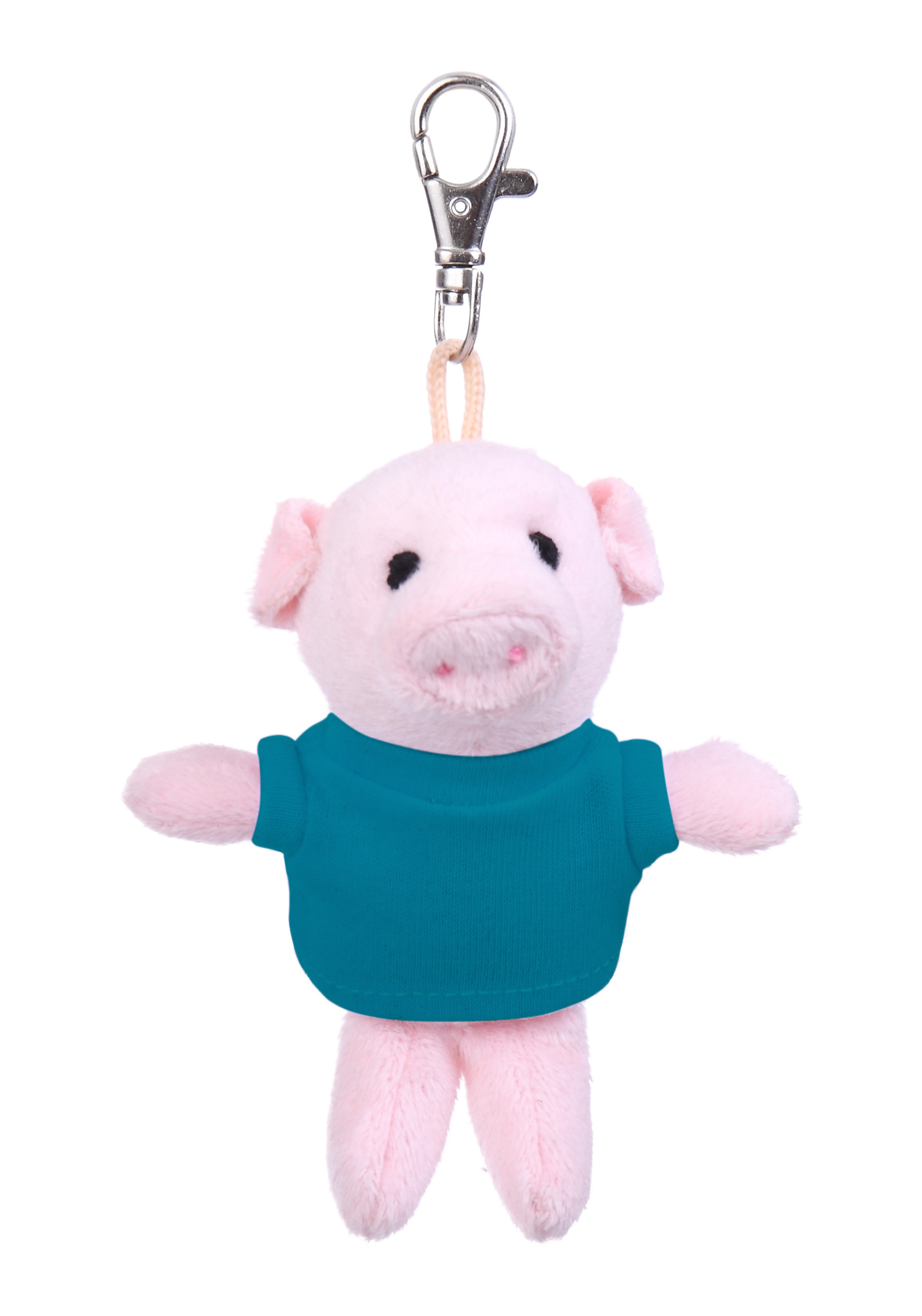 Soft Plush Pig Keychain with Tee 7
