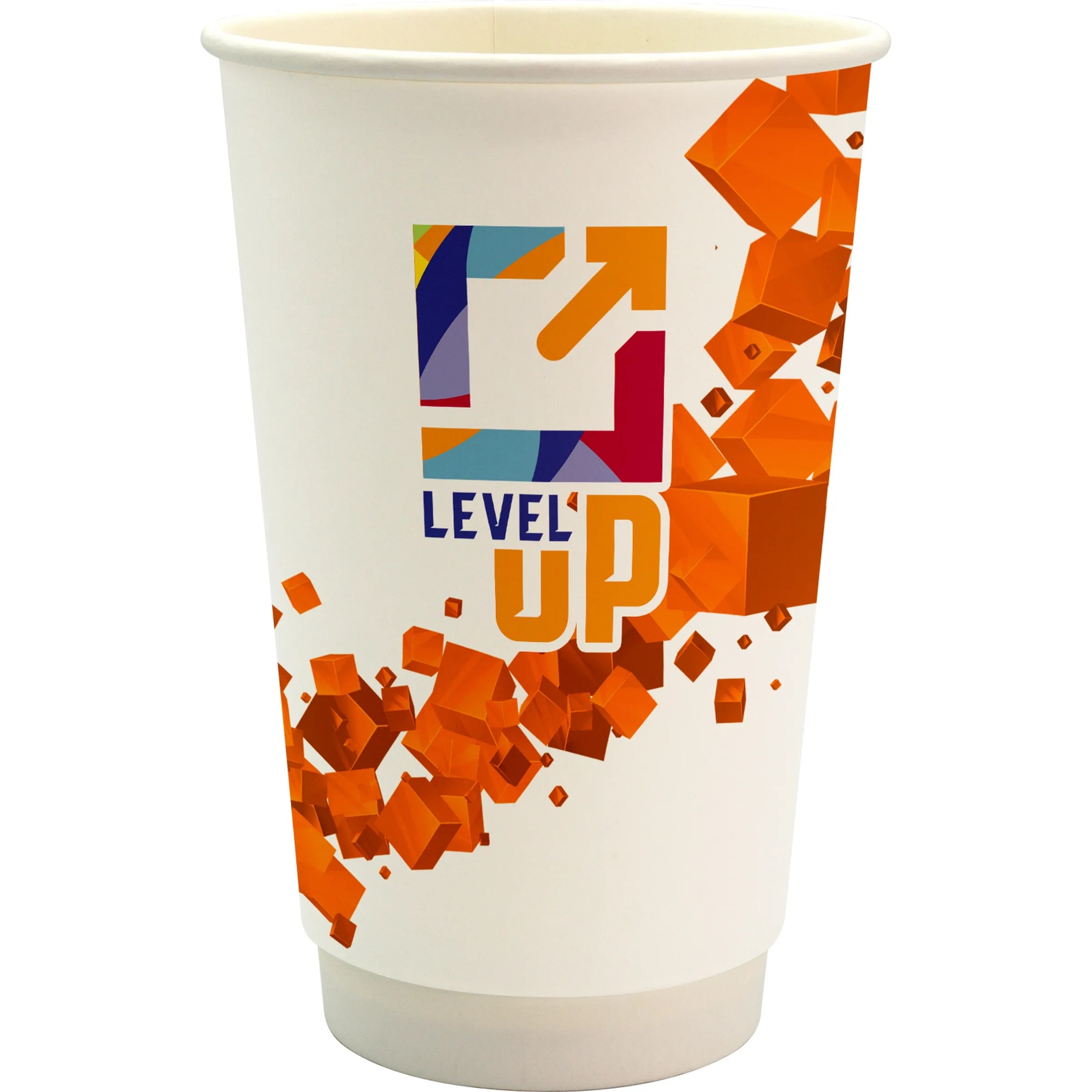 16 oz. Full Color Floating Cube Paper Cup 7