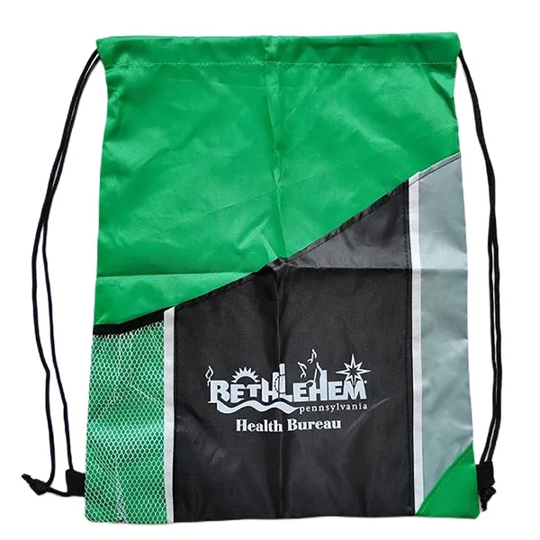 Cinch Bag with Mesh Pocket -13.78" x 17.7" 4