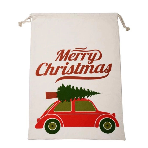 Santa Sacks Canvas Christmas Drawstring Bag 10