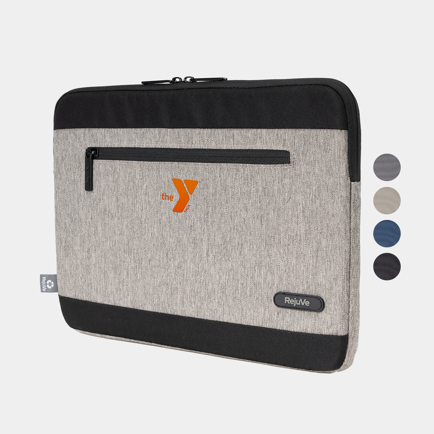 RejuVe® MILANO Recycled Heather Modern Sleek Professional 15" Laptop Sleeve 3