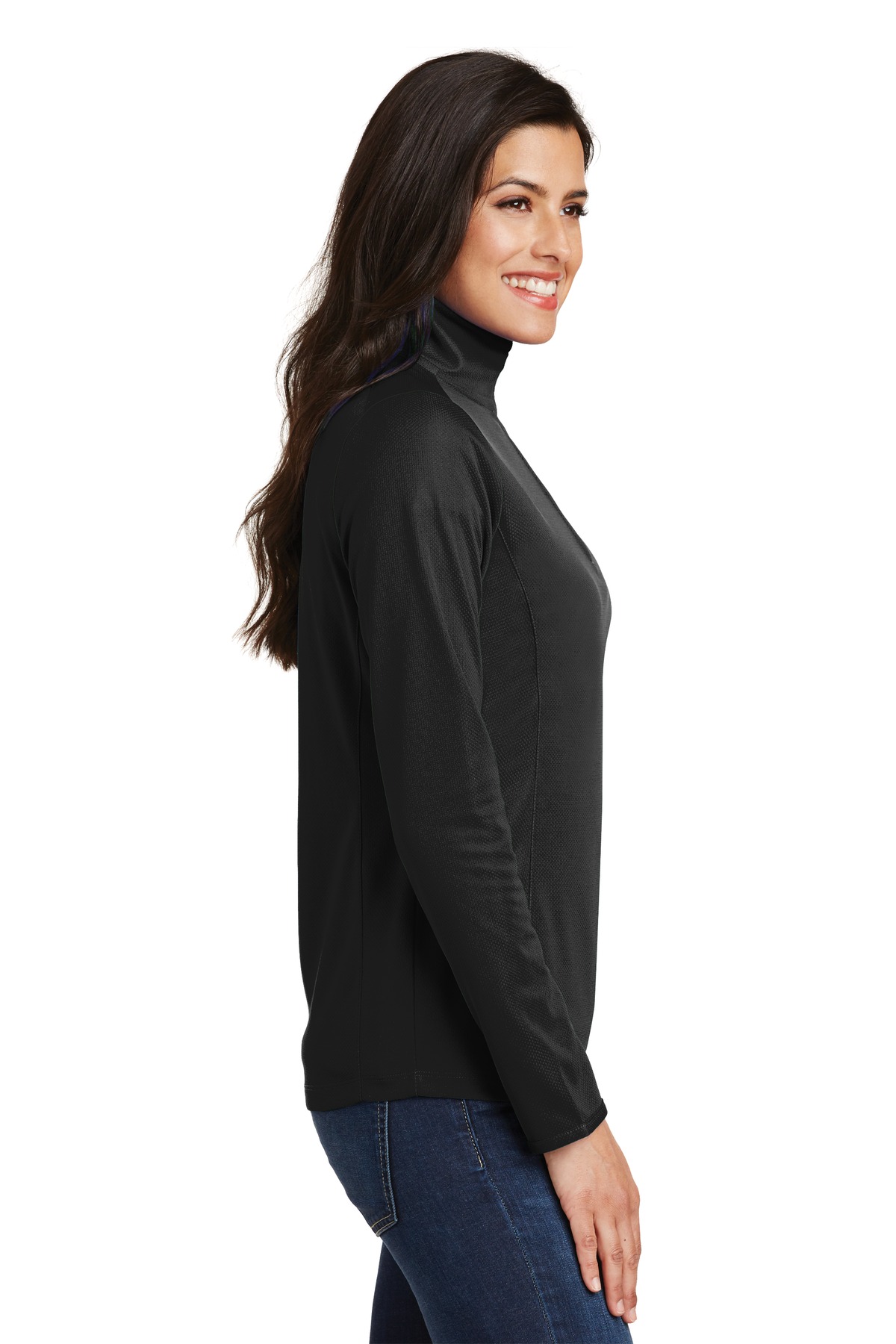 Port Authority® Women's Pinpoint Mesh 1/2-Zip 44
