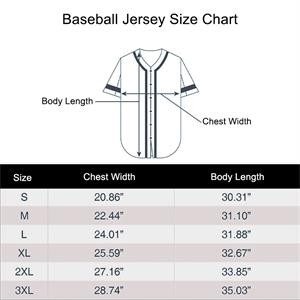Full Button Baseball Jersey Shirt for Men and Women 9