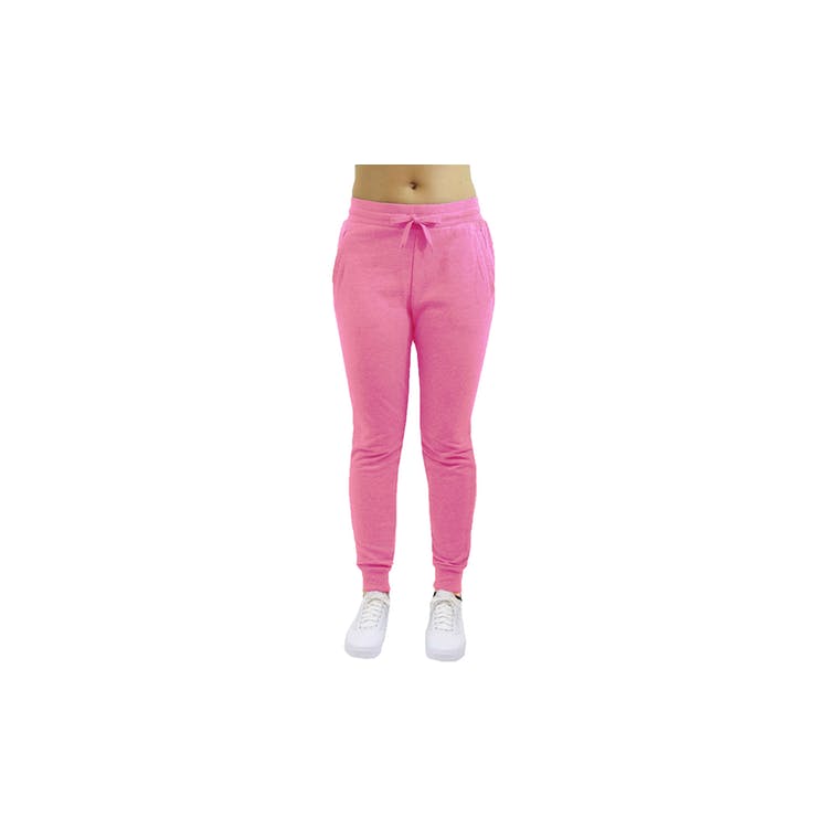 Women's Classic Jogger Sweatpants - S-2X Pink Fleece 2