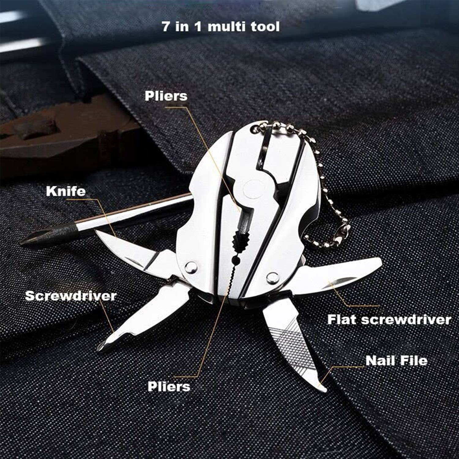 Mini Folding Muilti-Functional Plier Clamp 4