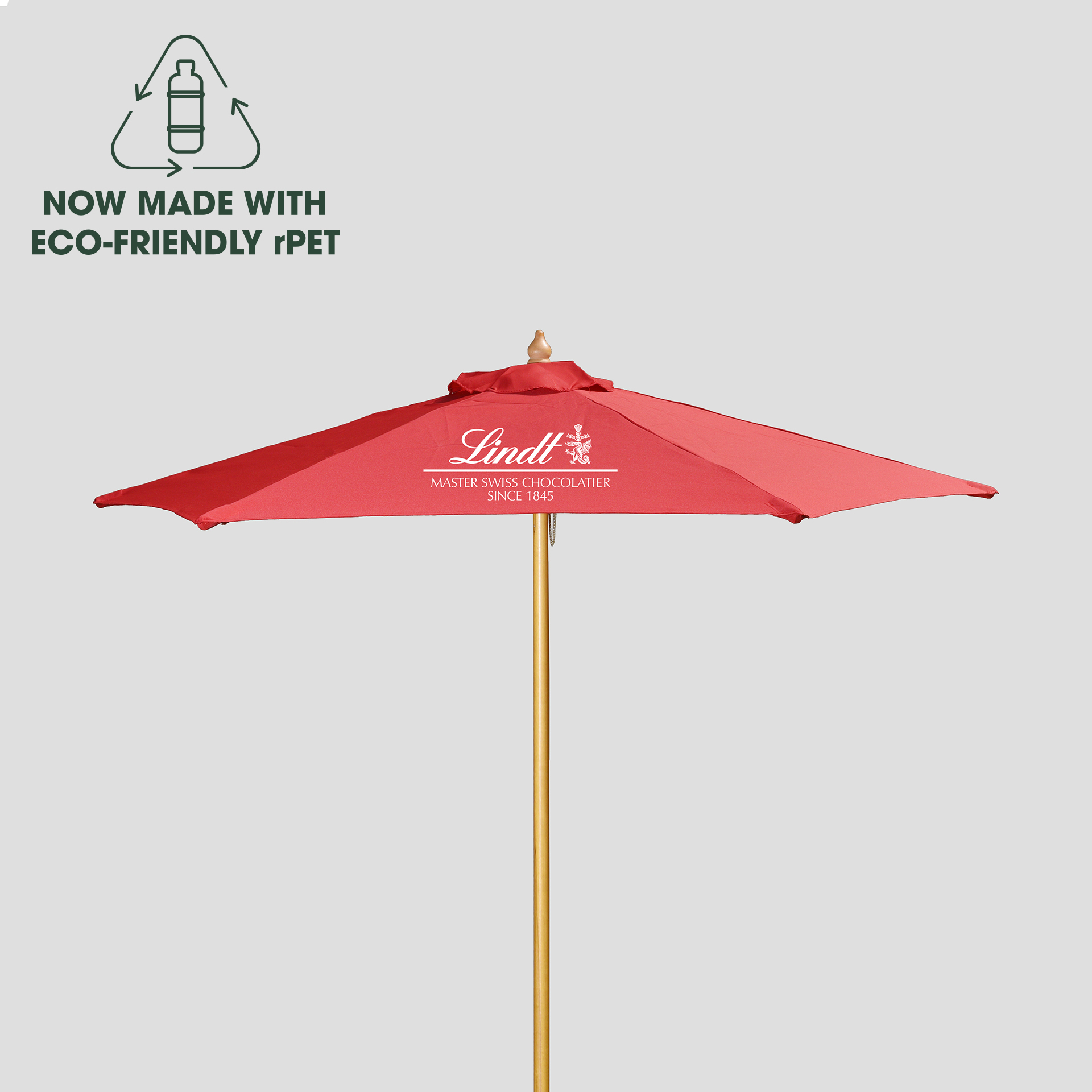 7' Wood Market Umbrella
