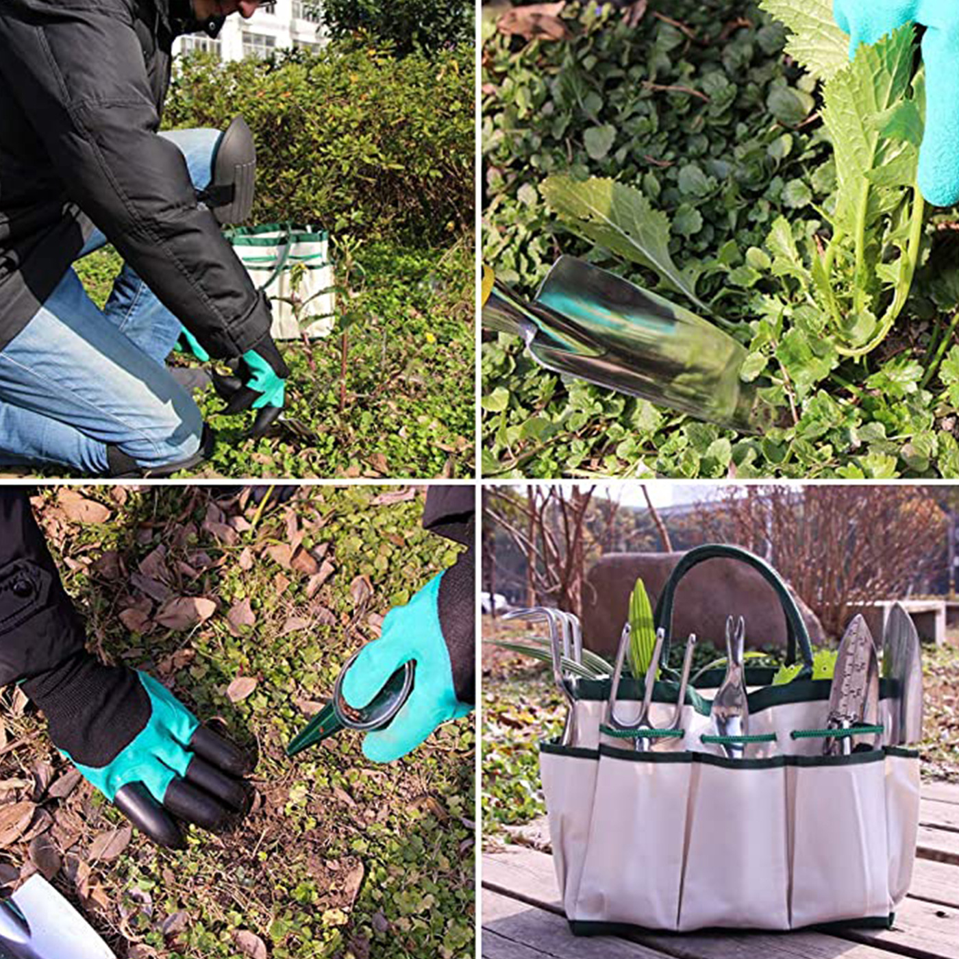 8 Pieces Garden Tool Set with Tote Bag 3