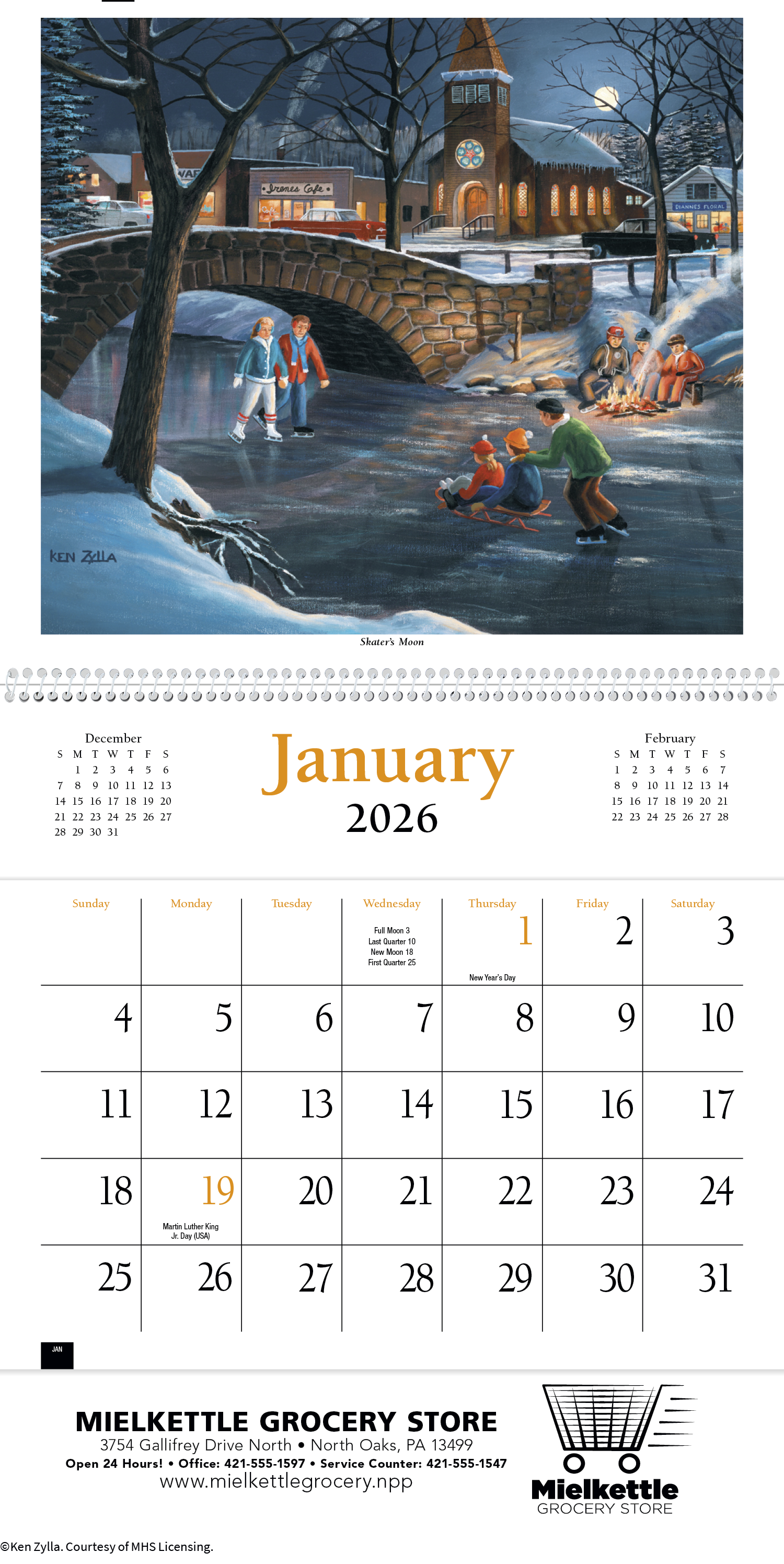 HotLine® Products America Remembered Pocket Calendar 11