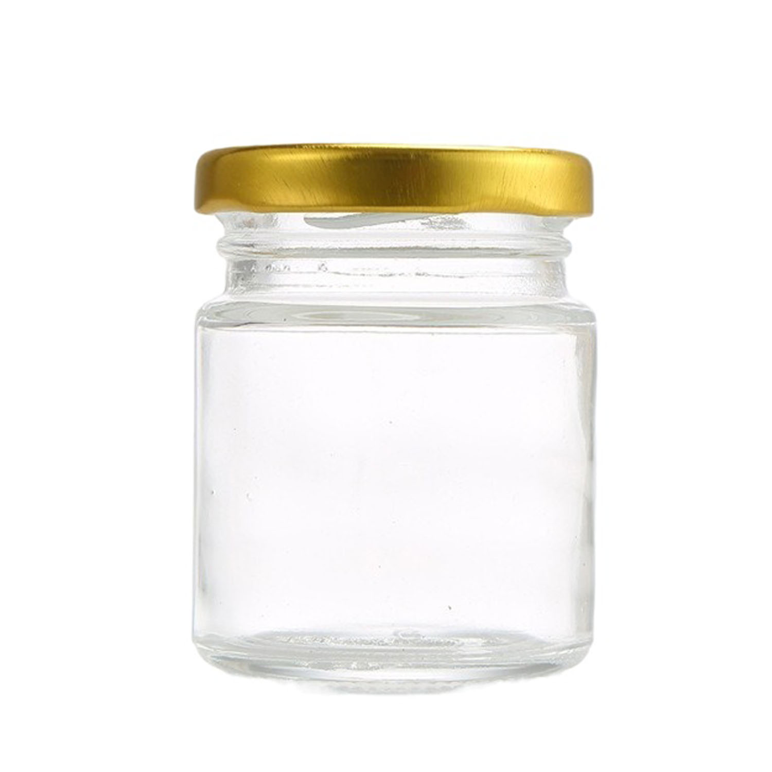 1.5/2.5/3.5oz Mini Clear Glass Storage Jar w/ Lid 2