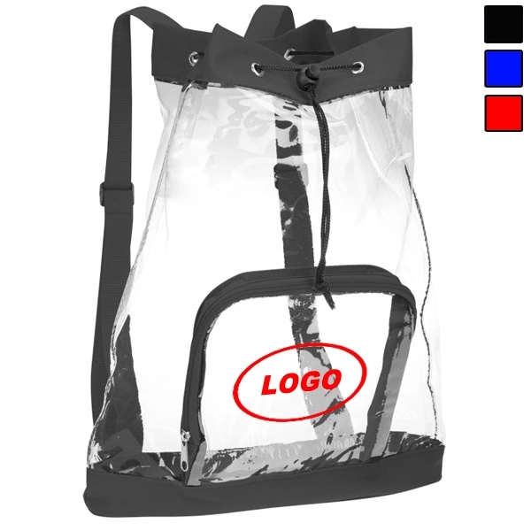 Clear Game Cinch Backpack 3