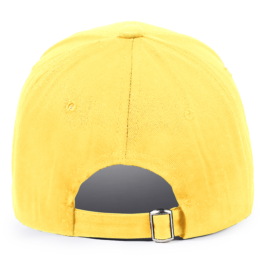 Stock Solid Color Cotton 6-Panel Baseball Cap w/ D-Ring 19