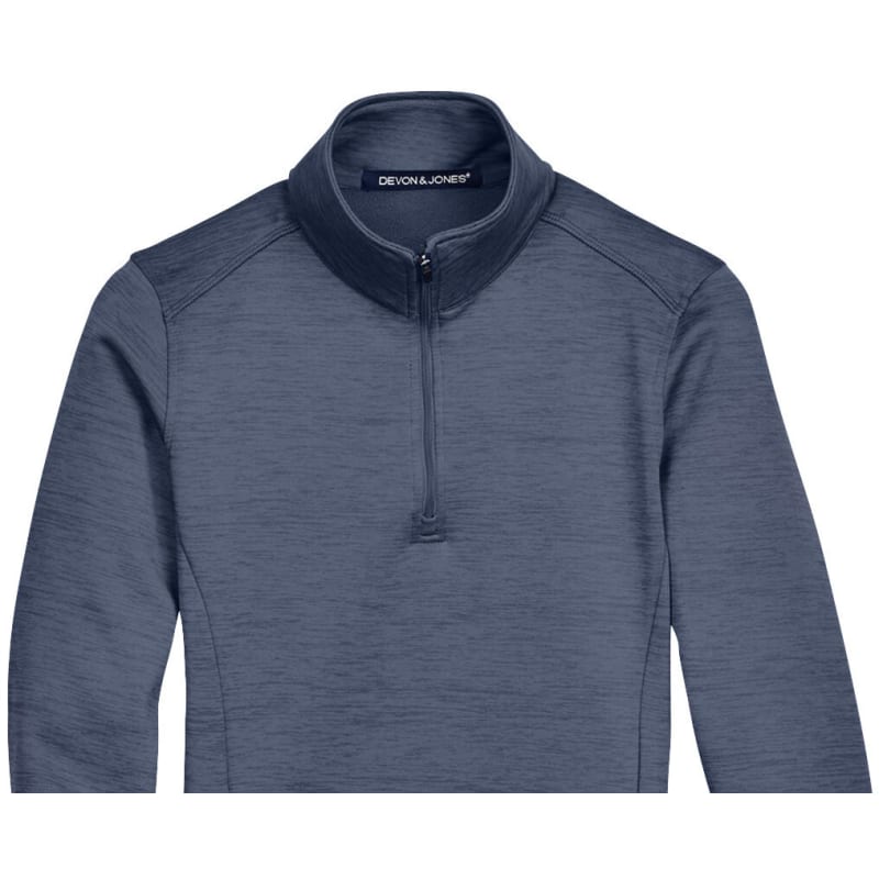 Devon & Jones Ladies' Newbury Mélange Fleece Quarter-Zip 12