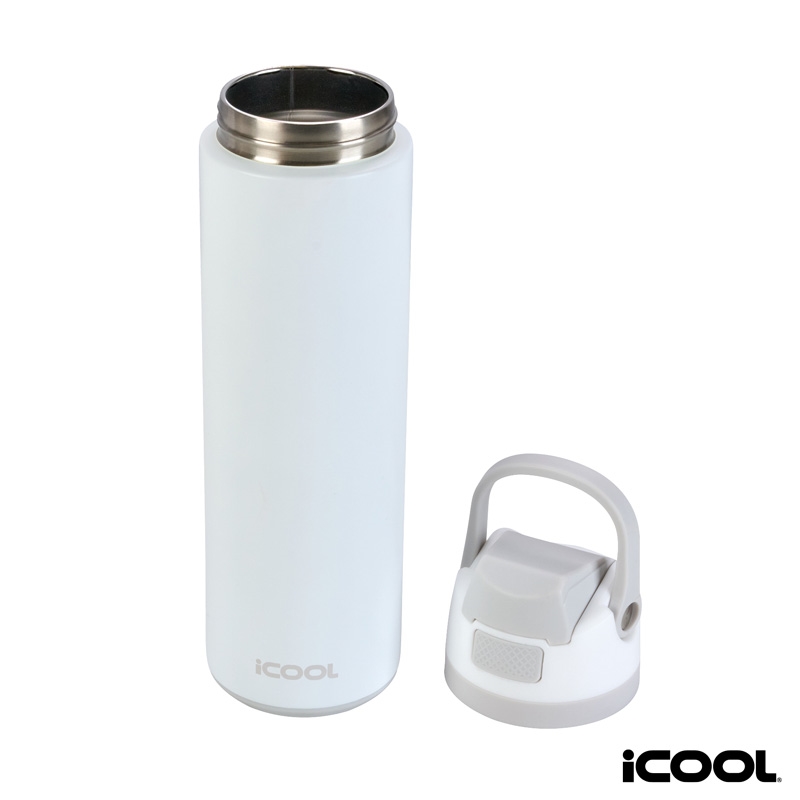 iCOOL® Manitou 24 oz. Double Wall, Recycled Stainless Steel Water Bottle 44