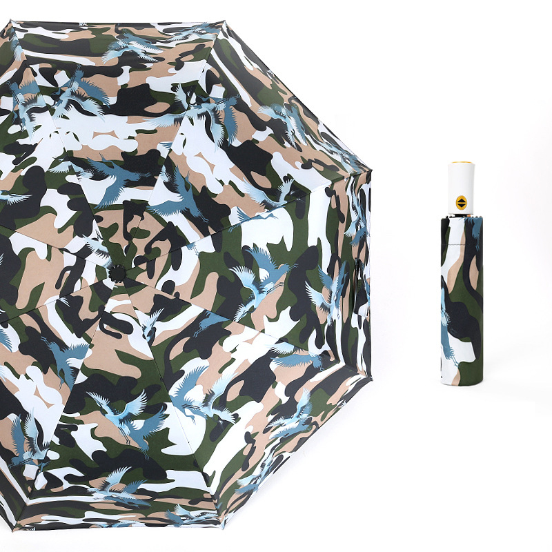 Camouflage Folding Reverse Automatic Umbrella 4
