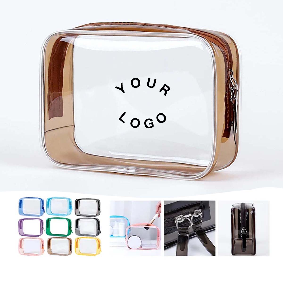 Clear PVC Makeup Bag for Toiletries and Travel 9