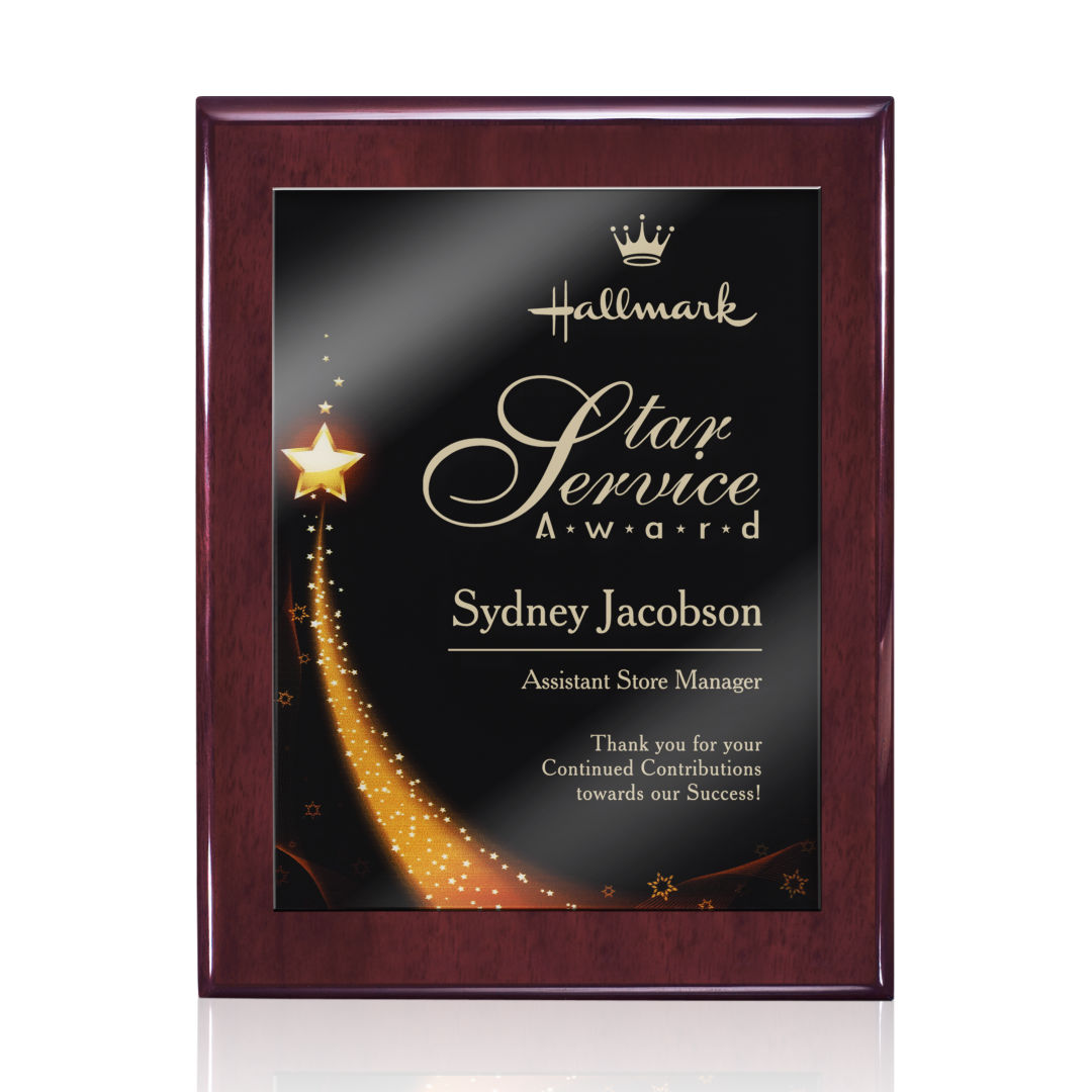Oakleigh/Benton Plaque - Rosewood Finish 3