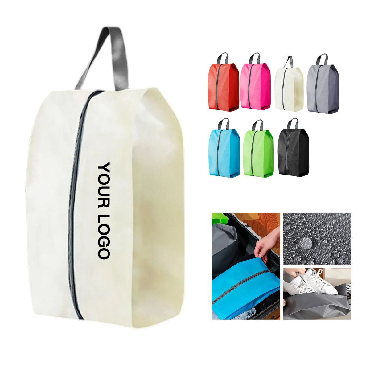 16 Inch Shoe Bag with Zipper and Handle 4