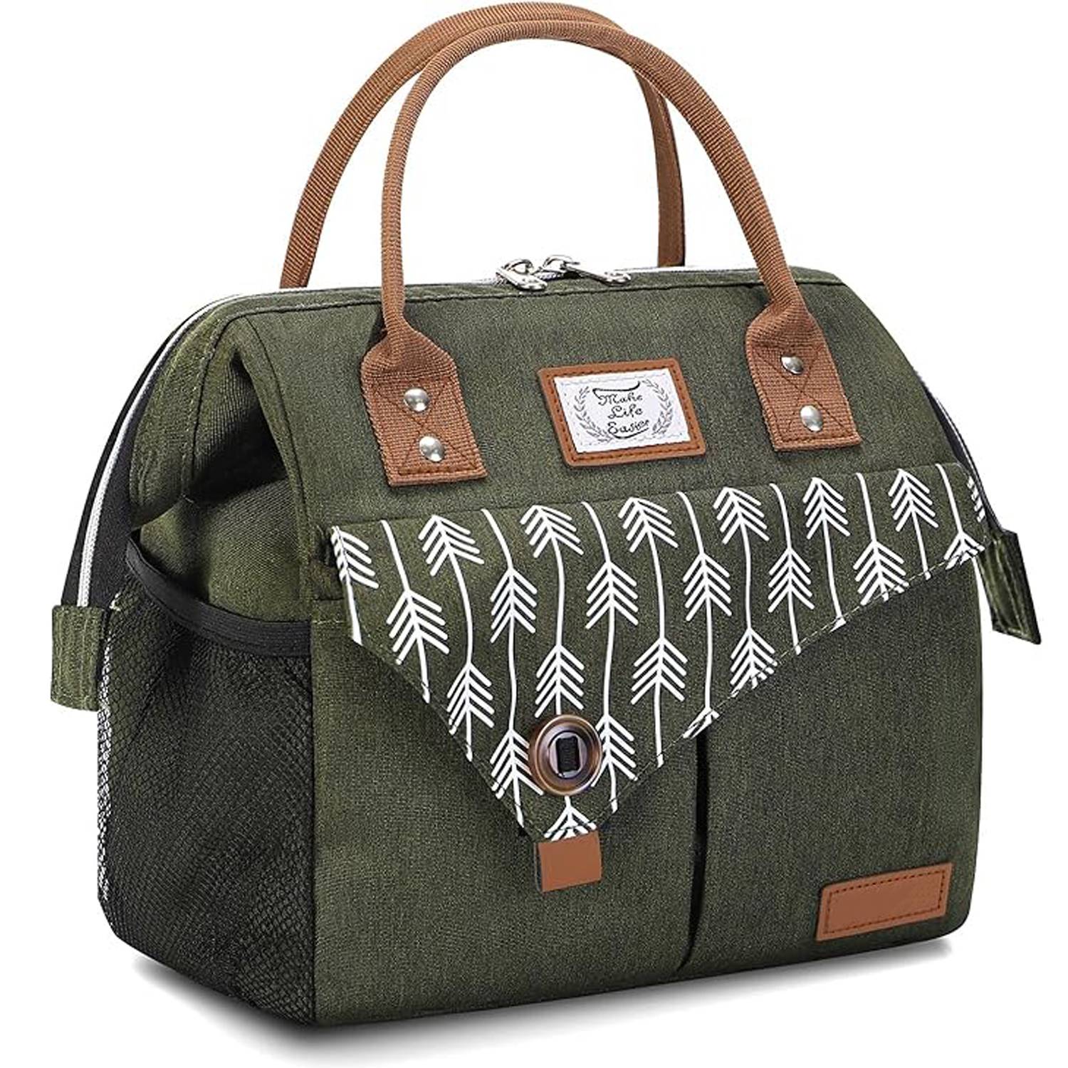11L Non-Woven Insulated Lunch Cooler Tote Bag w/ Handle 7