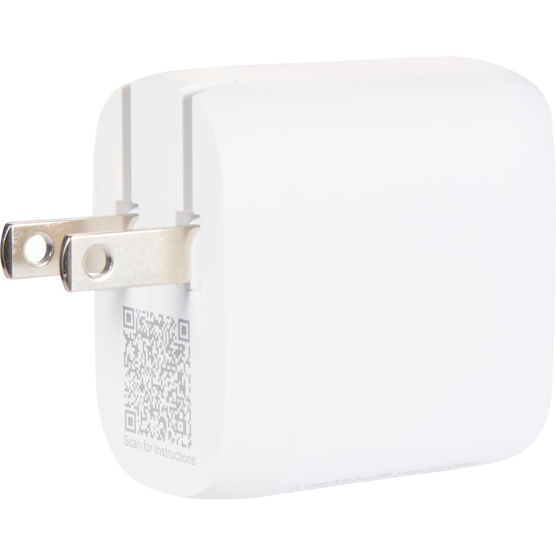 UL Listed 20W Dual USB A and C Wall Charger 36